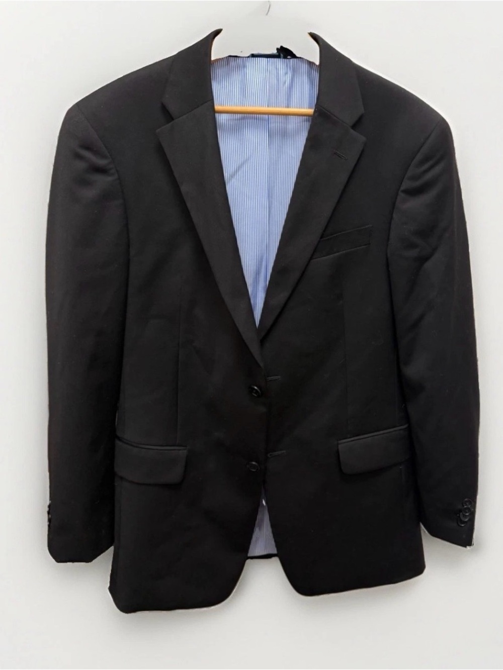 Tommy Hilfiger Black Men's Sport Coat with Notch Lapel
